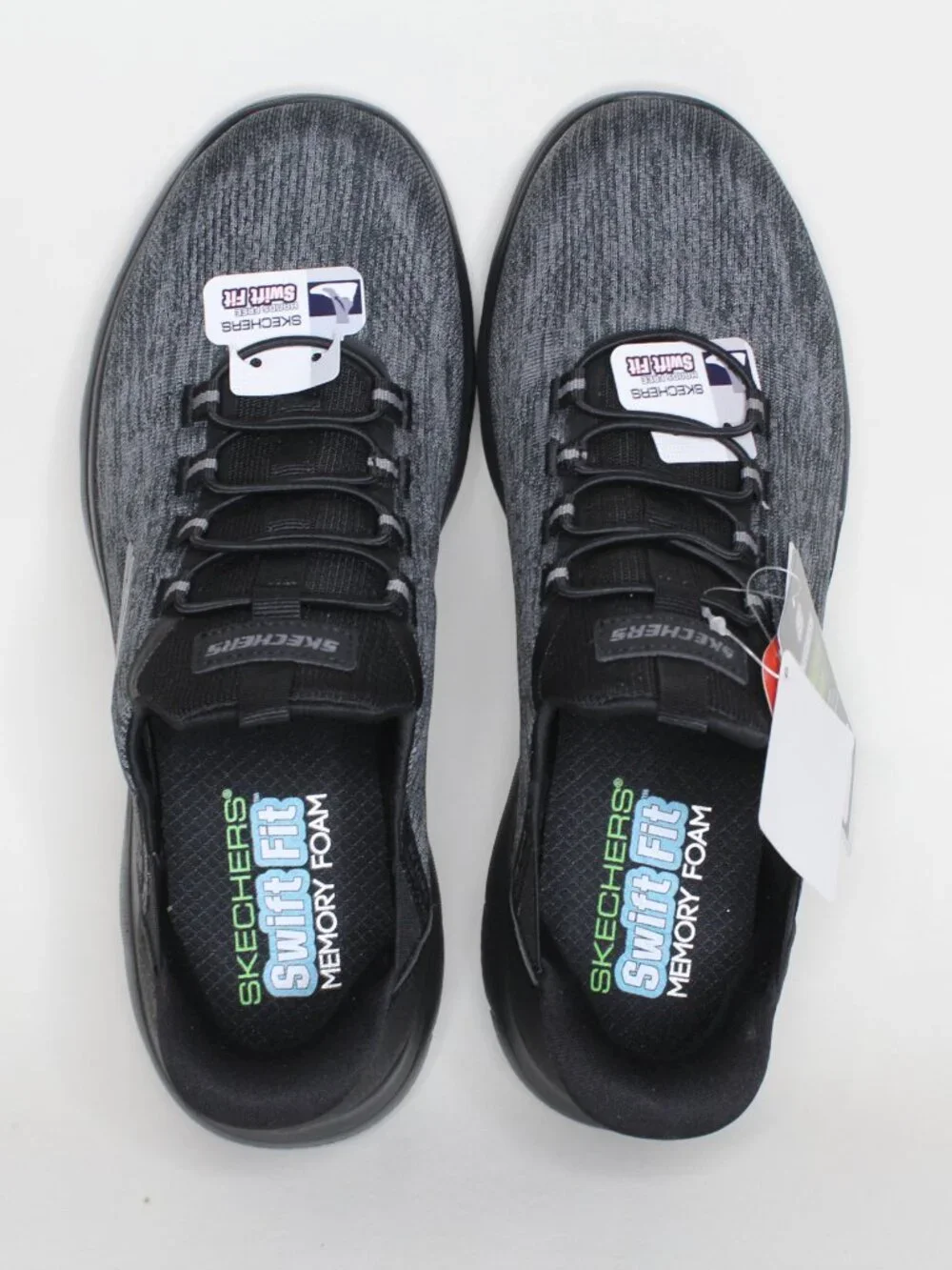 Skechers Hands Free Slip-ins Black Athletic Shoes Size 9.5 W New